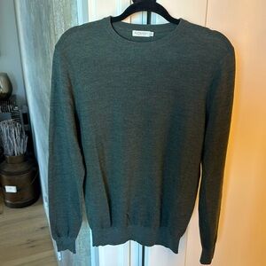 MENS SUITSUPPLY MEDIUM MORENO CREWNECK SWEATER GREEN-GREAT CONDITION!